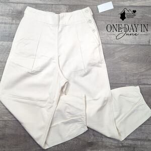 AG Adriano Goldschmied Adel Pleated Crop Trouser Pants Size 27 (4)
